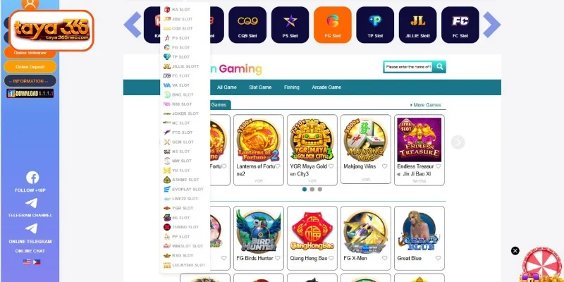 Exciting Gaming TAYA365 Slots Halls