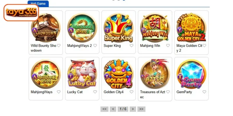 Highlighted TAYA365 Slots Games worth joining
