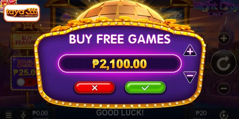 Instructions on how to join Night City slot machine TAYA365